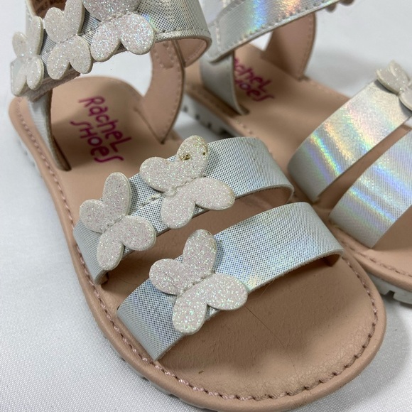 Girls strappy Dress Shoes w/Flowers - Picture 4 of 5